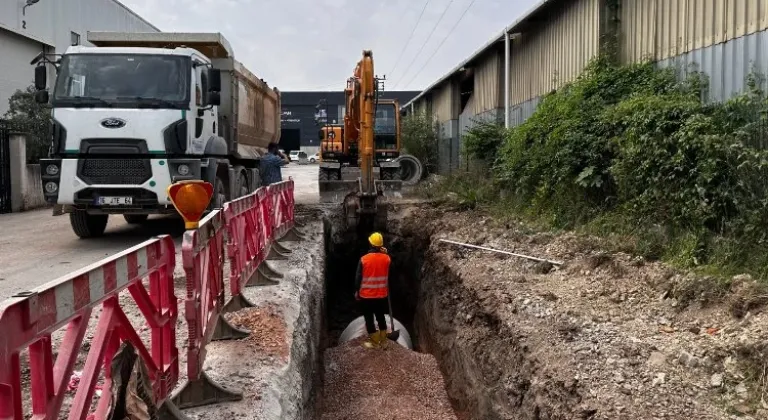 Kocaeli'deki mahalleye 2 bin 600 metre yeni yağmur suyu hattı