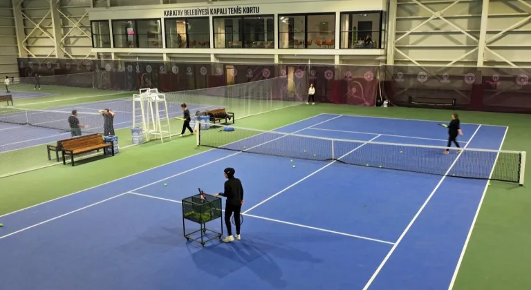 Konya Karatay Tenis Kortu Spor Severlerin Gözdesi Haline Geldi