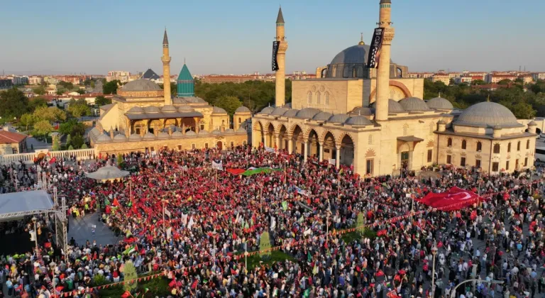 Konya'dan Gazze'ye Destek: Özgürlük Mitingi Devam Ediyor