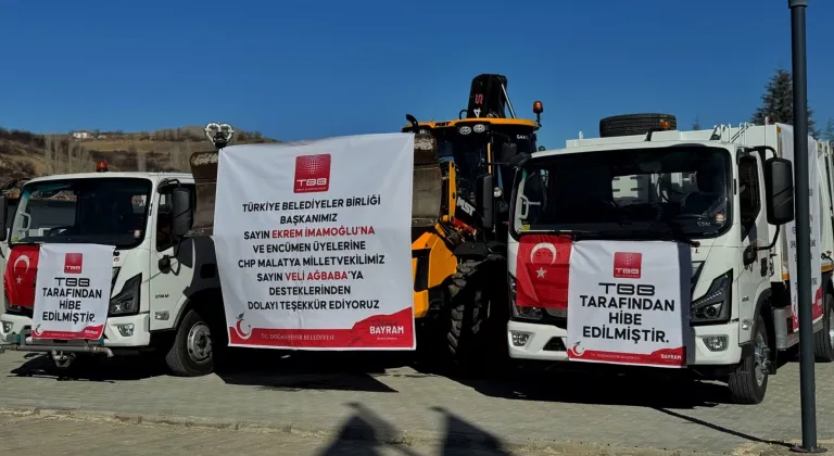 Malatya Doğanşehir'e TBB'den Araç Desteği