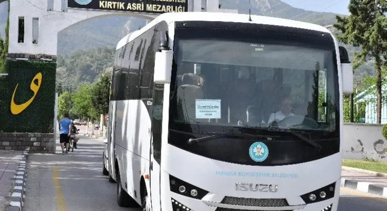 Manisa Büyükşehir'den mezarlıklara bayramlık ulaşım