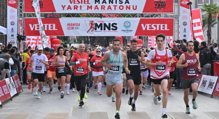 Manisa sokaklarında yarı maraton heyecanı