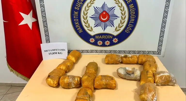 Mardin'de uyuşturucu operasyonu: 15 kilo 850 gram