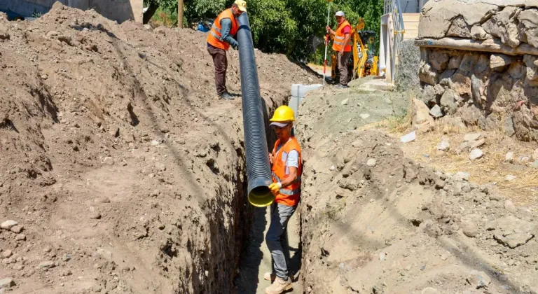 MASKİ Kuluncak Bicir’e kanalizasyon hattı inşa ediyor