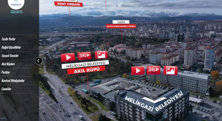 “Melikgazi 360” ile Melikgazi’yi keşfetmek çok kolay