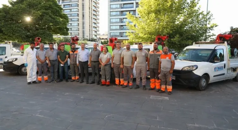 Melikgazi Belediyesi ilçede kapsamlı ilaçlama çalışmalarıyla halkın sağlığını koruyor