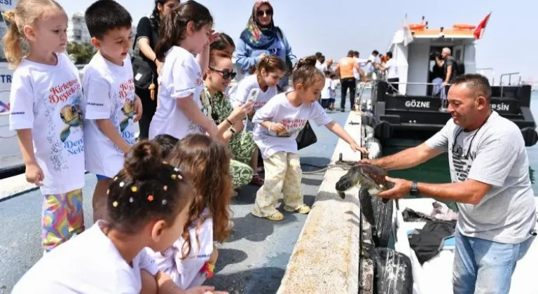 Mersin'de miniklere deniz temizliğinin önemi anlatıldı