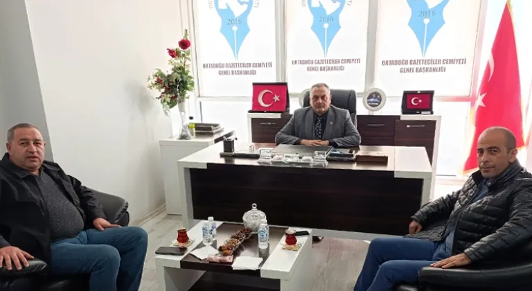 Mesut Demir ve İsrafil Avcı'dan Ağrı'da OGC Genel Başkanı Aydın’a ziyaret