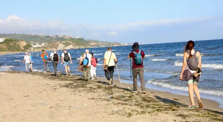 Mudanya'da Kültürel Rota Myrleia'da 20 Kilometrelik Yürüyüş Tamamlandı