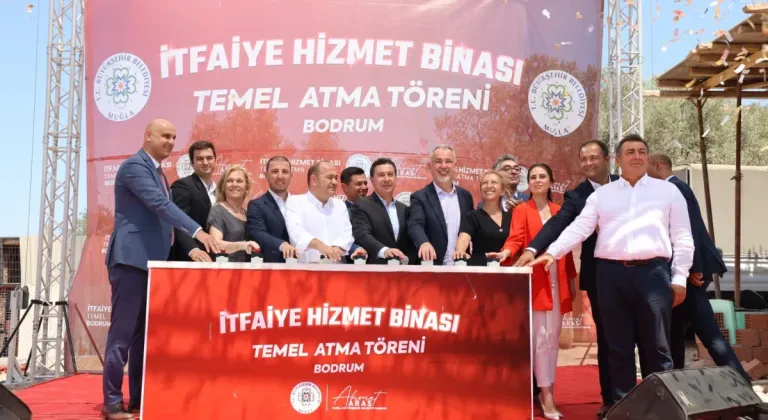 Muğla Büyükşehir Belediyesi Bodrum İtfaiye Hizmet Binasının Temelini Attı