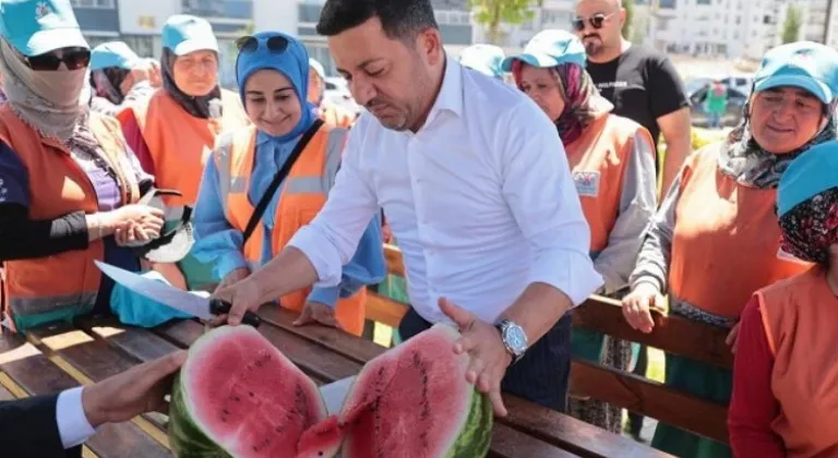 Nevşehir Belediye Başkanı Rasim Arı Sahada Çalışanları Ziyaret Etti