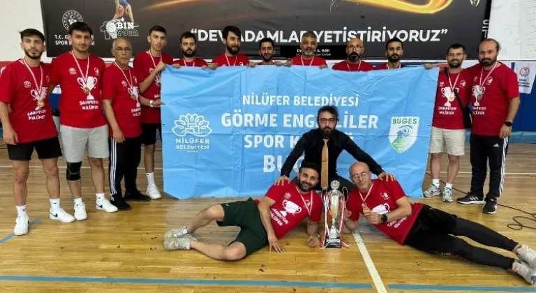 Nilüfer BUGES Futsal Liginde Yenilgisiz Şampiyonluğa Ulaştı