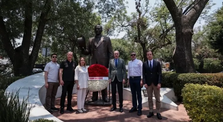 Numan Kurtulmuş'tan Meksika'daki Atatürk Anıtı'na ziyaret