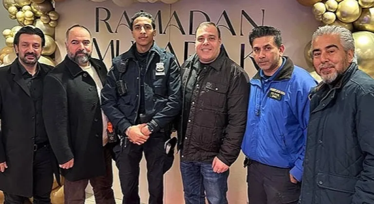 NYPD Brooklyn'de Türk ve Dünya Mutfağı Lezzetlerinin Sunulduğu İftar Yemeği