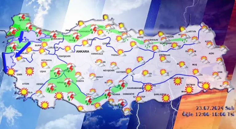 Öğle Saatleri İçin Meteorolojiden Yağış Uyarısı: İşte Hava Durumu