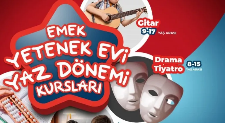 Osmangazi Belediyesi Emek Yetenek Evi’nde Ücretsiz Yaz Dönemi Kursları Başlıyor