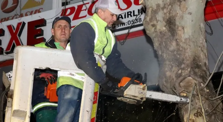 Sakarya Büyükşehir Belediyesi'nden Çark Caddesi’nde Gece Mesaisi