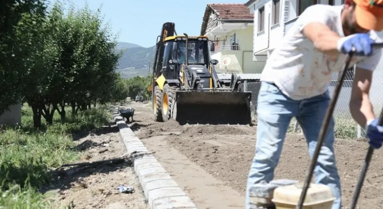 Sakarya Geyve'de yol yapım çalışmaları başladı