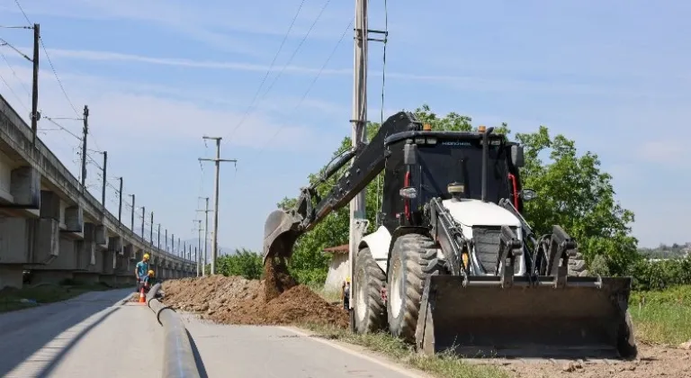 Sakarya'da 4 bin 500 metrelik yeni altyapı hattında çalışmalar sürüyor