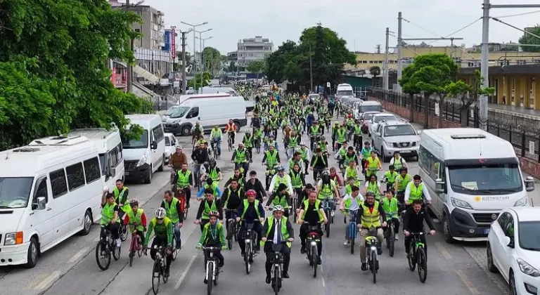 Sakarya'da pedallar şehrin merkezinde döndü