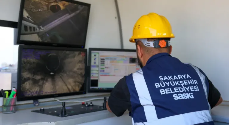 Sakarya'da robotlar kanalizasyon hattında