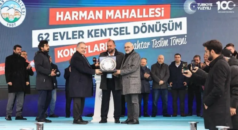 Talas Harman Mahallesi'nde 62 Evler Kentsel Dönüşüm Konutları Anahtarları Teslim Edildi