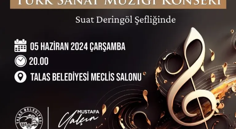 Talas Musiki Cemiyeti'nden sanat müziği konseri