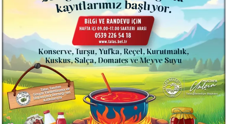 Talas’ta kışa hazırlık günleri başlıyor