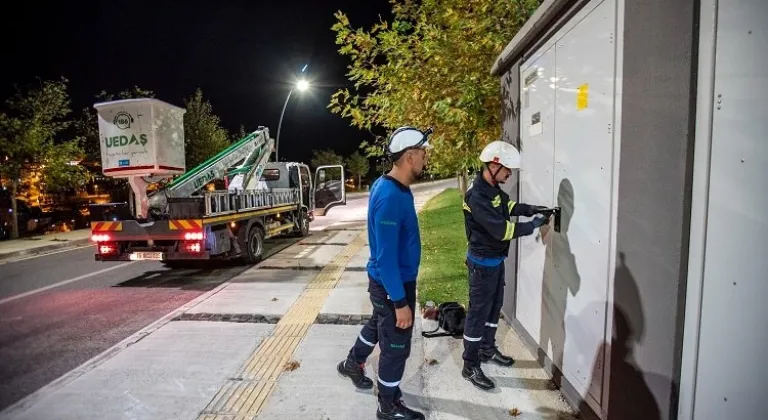 UEDAŞ, Bayram Otobüsü Gibi! Elektrik Ekipleri 7/24 Mesaiyle Görevde