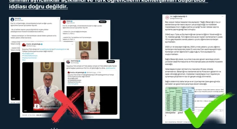 'Yabancı uyruklu öğrenci' ve 'kadro' iddialarına çifte yalanlama